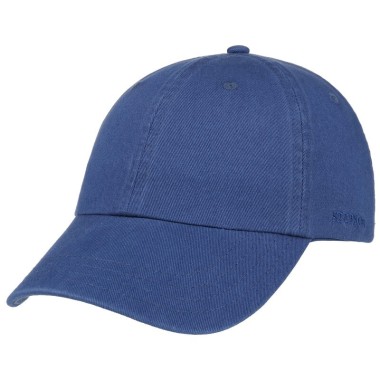 Czapka z daszkiem baseball cap cotton niebieska unisex | Stetson