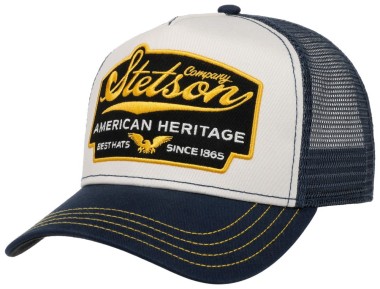 Czapka z daszkiem trucker cap american heritage granatowo-biała | Stetson