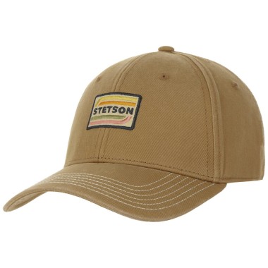 Czapka z daszkiem baseball cap cotton camelowa | Stetson