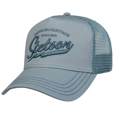 Czapka z daszkiem trucker cap american heritage classic niebieska | Stetson