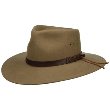 Kapelusz big australian woolfelt beżowy | Statesman