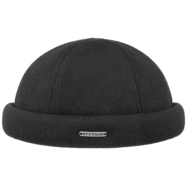Czapka docker cotton knit czarna | Stetson