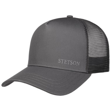 Czapka trucker cap cotton grafitowa | Stetson