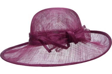 Kapelusz sinamay klosz berry red damski | Seeberger