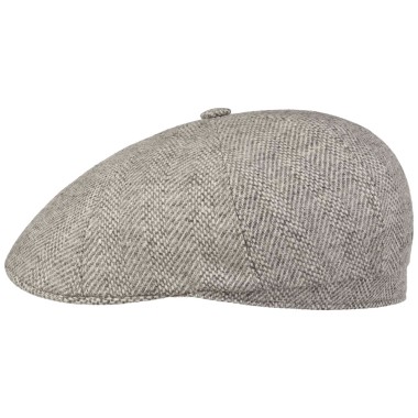 Kaszkiet 8-panel cap sustainable wool szary | Stetson